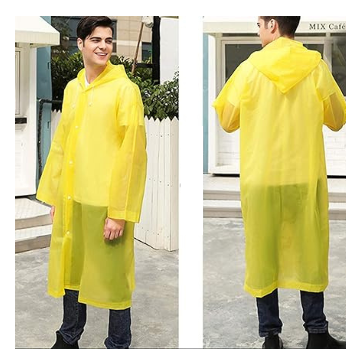 Poncho de Lluvia Portátil Amarillo