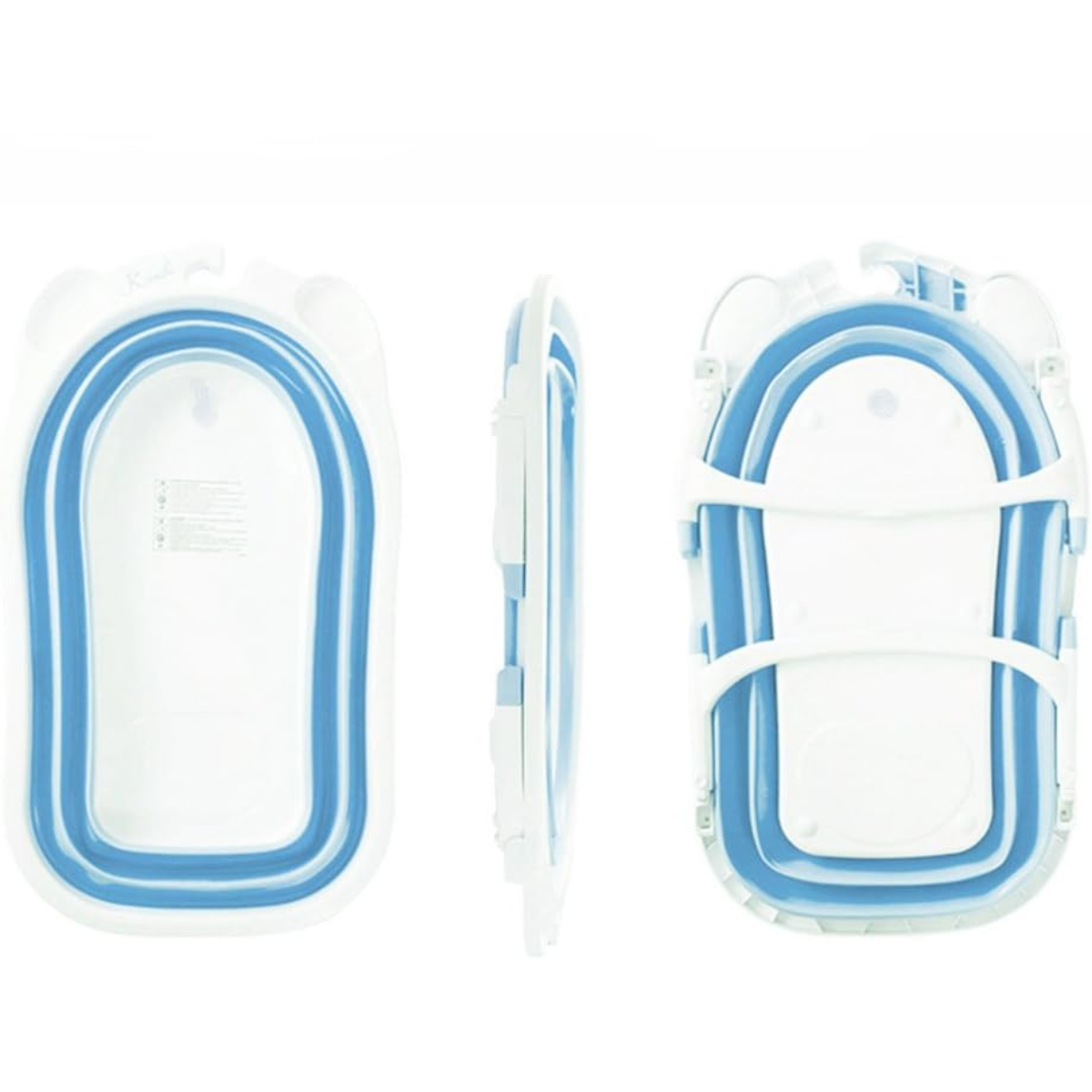 Bañera de Bebé Plegable con Seguridad y Patas Antideslizantes