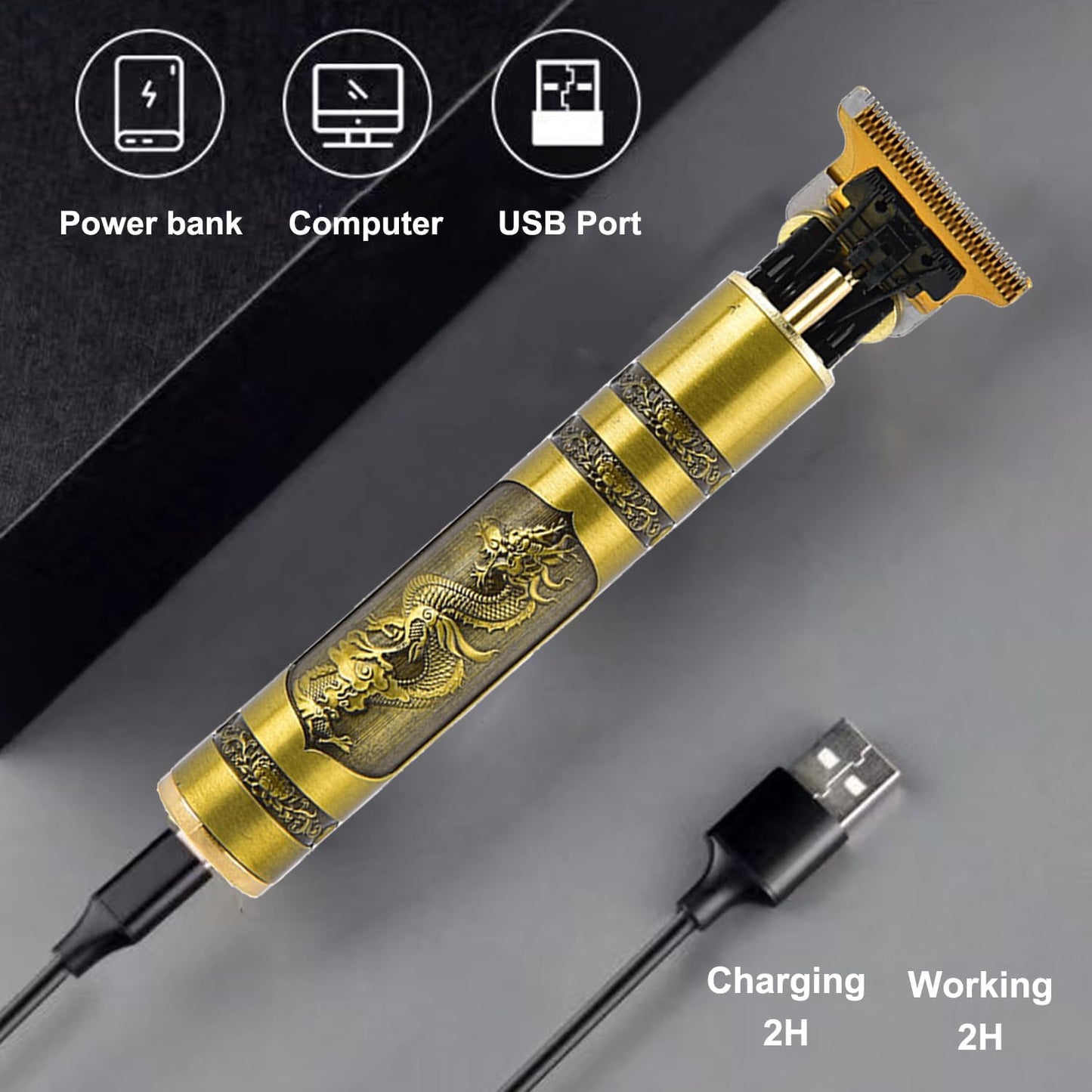 Cortapelo Portátil Recargable Dragon