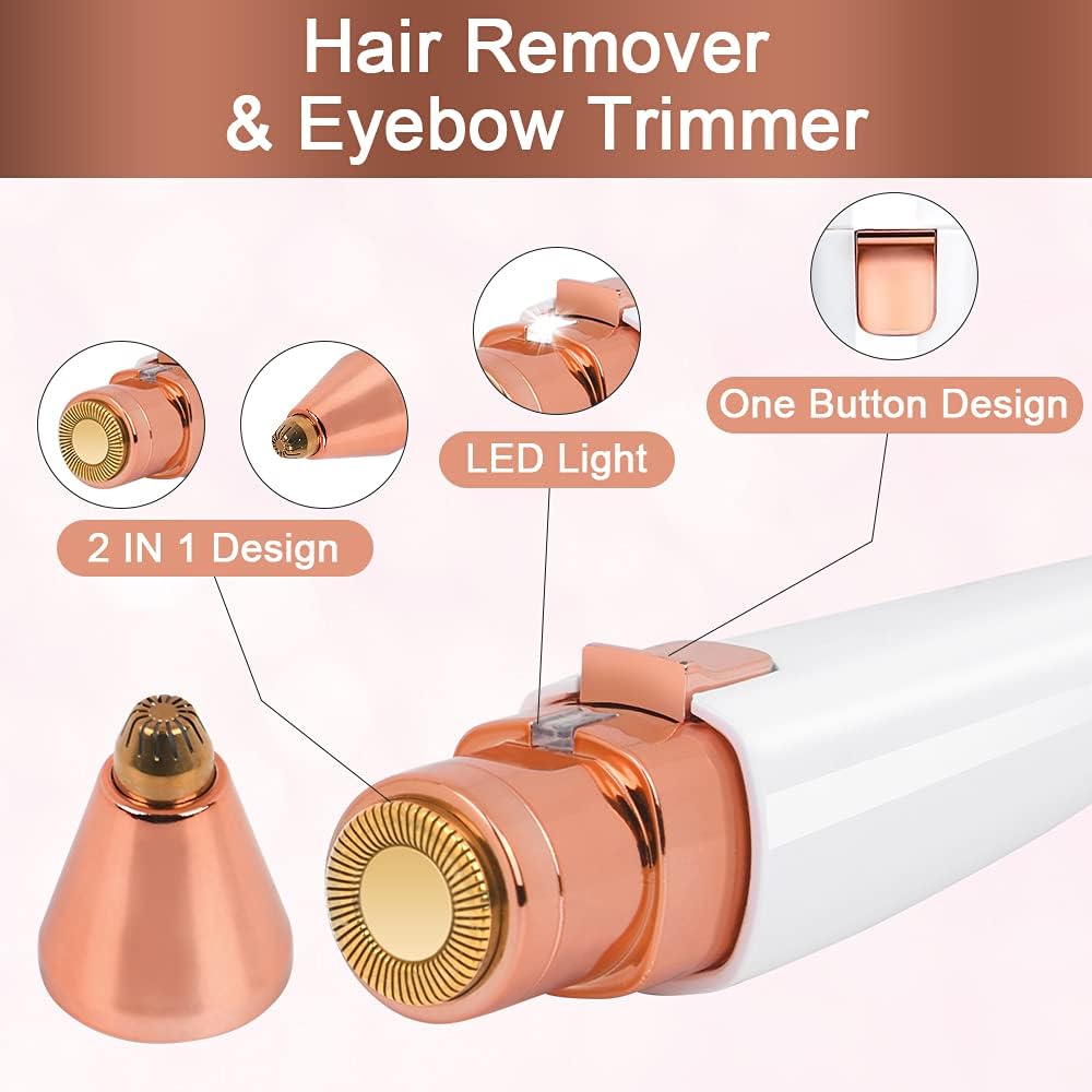 Depiladora de Precisión Facial 2 en 1