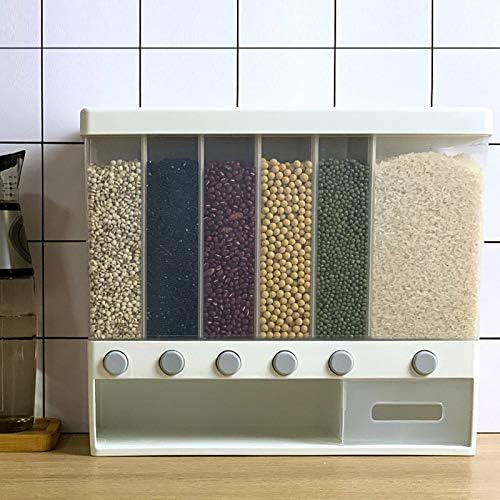 Dispensador de Granos con 6 Divisores - Organiza y Optimiza tu Cocina