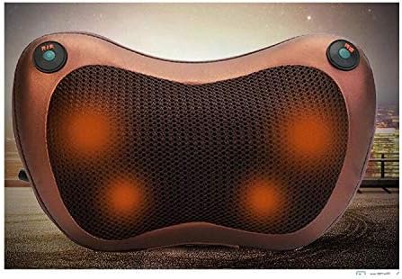 Masajeador Almohada Doble Hélice con Calentamiento Infrarrojo - Masajeador Portátil para Casa y Auto, Ajustable y de Alta Calidad