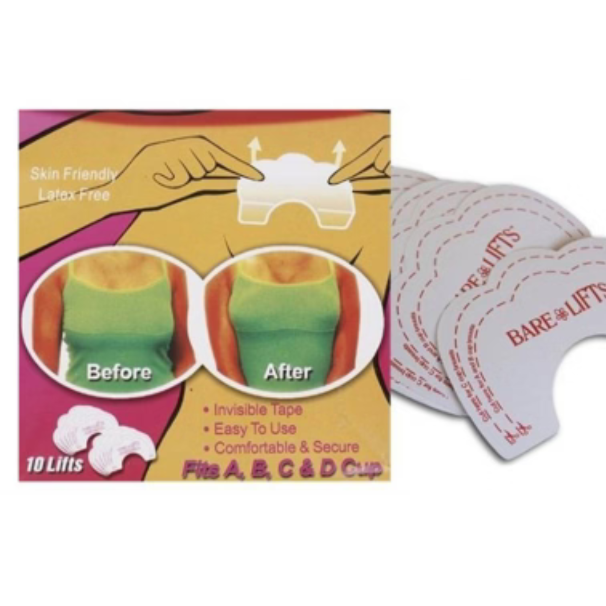 Parche Levanta Busto Invisible y Cómodo - Elevación Instantánea para un Escote Perfecto