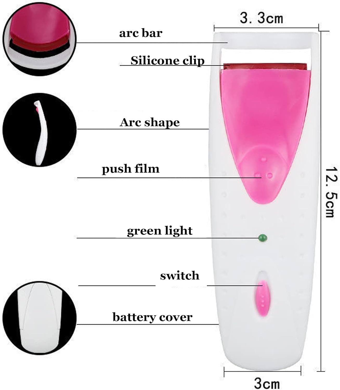 Rizador de Pestañas Eléctrico Profesional | Rizado Perfecto en Segundos