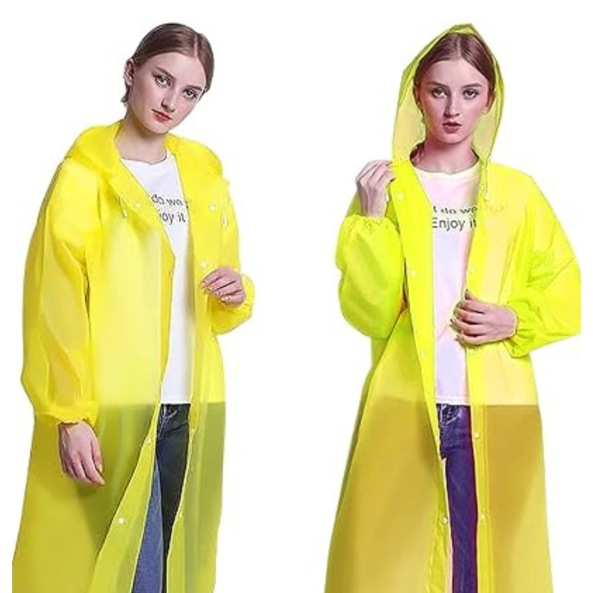Poncho de Lluvia Portátil Amarillo