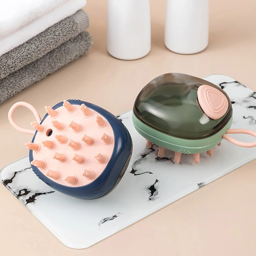 Cepillo de Silicona para Masaje del Cuero Cabelludo