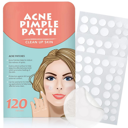 Parches Hidrocoloides Para Acné 120 pcs – Cura Rápida y Efectiva para Espinillas