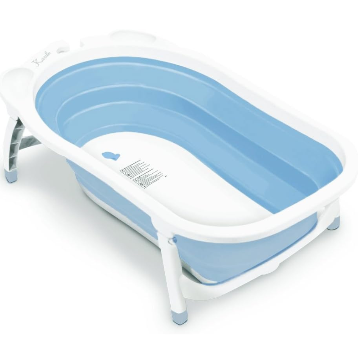 Bañera de Bebé Plegable con Seguridad y Patas Antideslizantes
