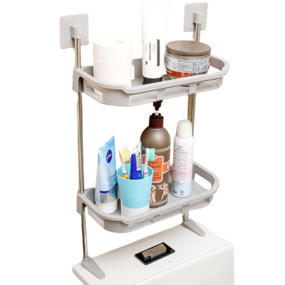 Estante Organizador de Acero 2 Capas – Versátil, Duradero y Ajustable para Cocina y Baño