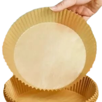 100 Pcs Papel Redondo Para Freidora De Aire 16 Cm