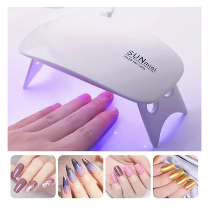 Lámpara de Uñas Mini Portátil UV LED – Secado Rápido, Compacta y Eficiente para Gel de Uñas