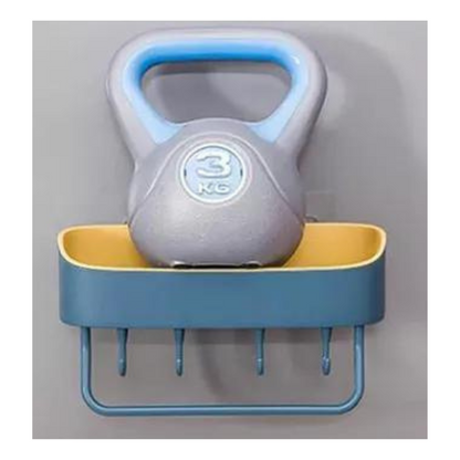 Organizador Multiuso con Base y Ganchos – Solución de Almacenamiento Versátil para Baño y Cocina