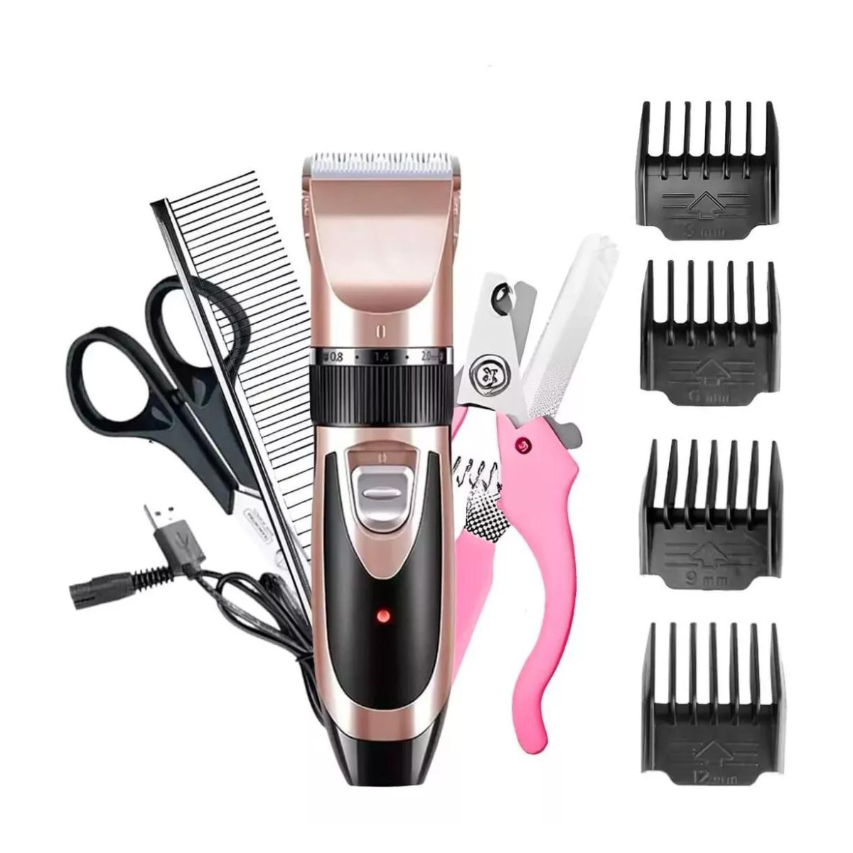 Kit de Máquina de Corte pelo para Mascotas