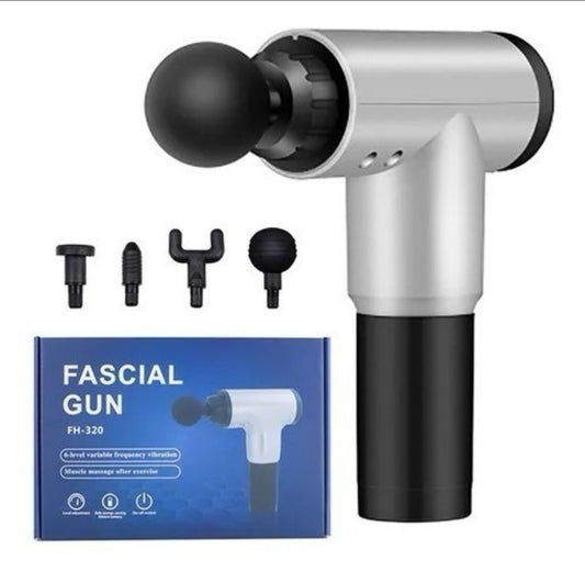 Pistola de Masaje de Percusión Premium - 30 Velocidades, Alivio Muscular Profundo y Recarga USB