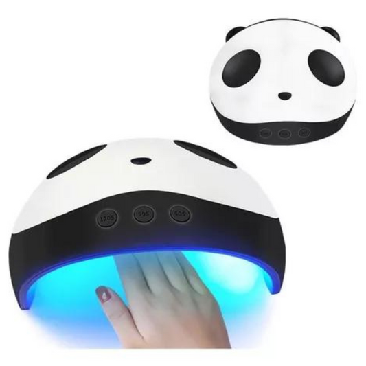 Lámpara de Uñas Panda UV LED - Secado Rápido con 24 Luces LED, Configuración Personalizable y Modo de Baja Temperatura