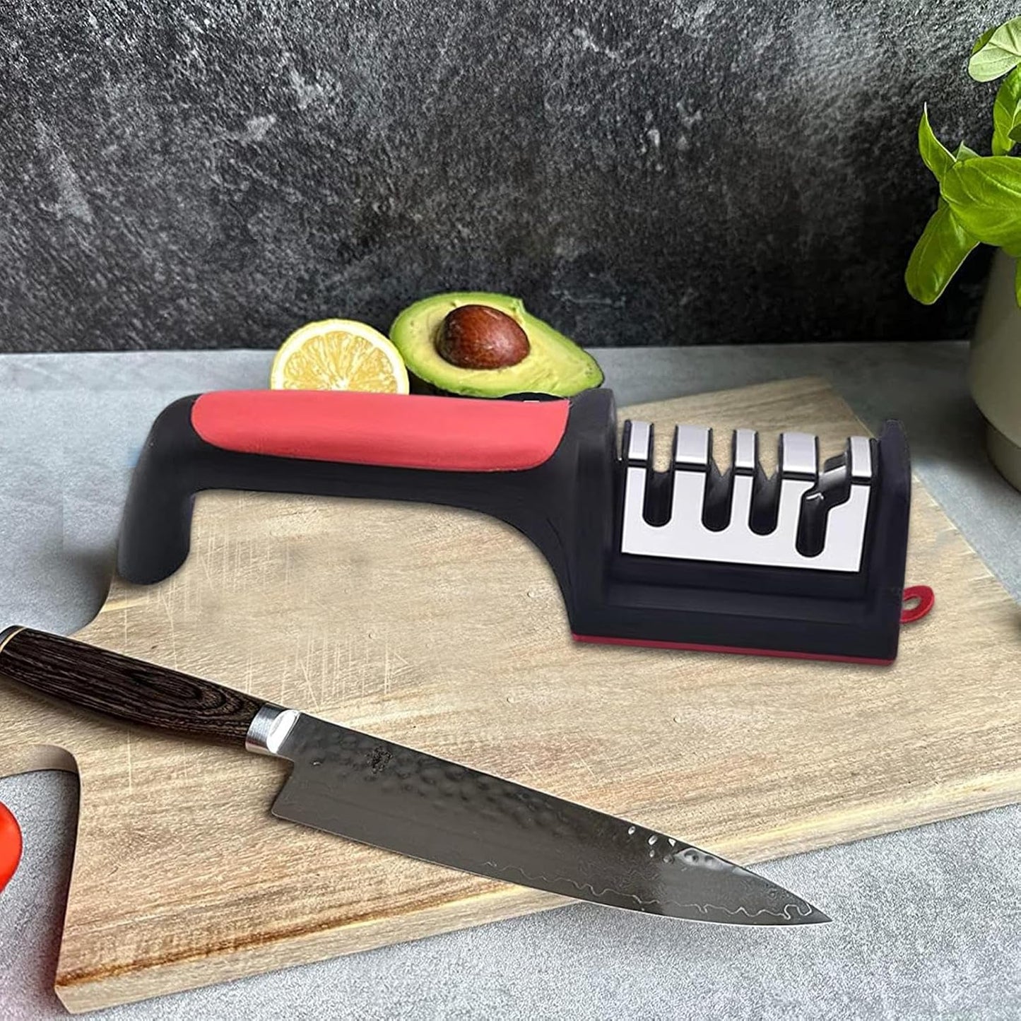 Afilador de Cuchillos para Cocina – Multifuncional, Seguro y Eficiente para Todas tus Herramientas de Cocina