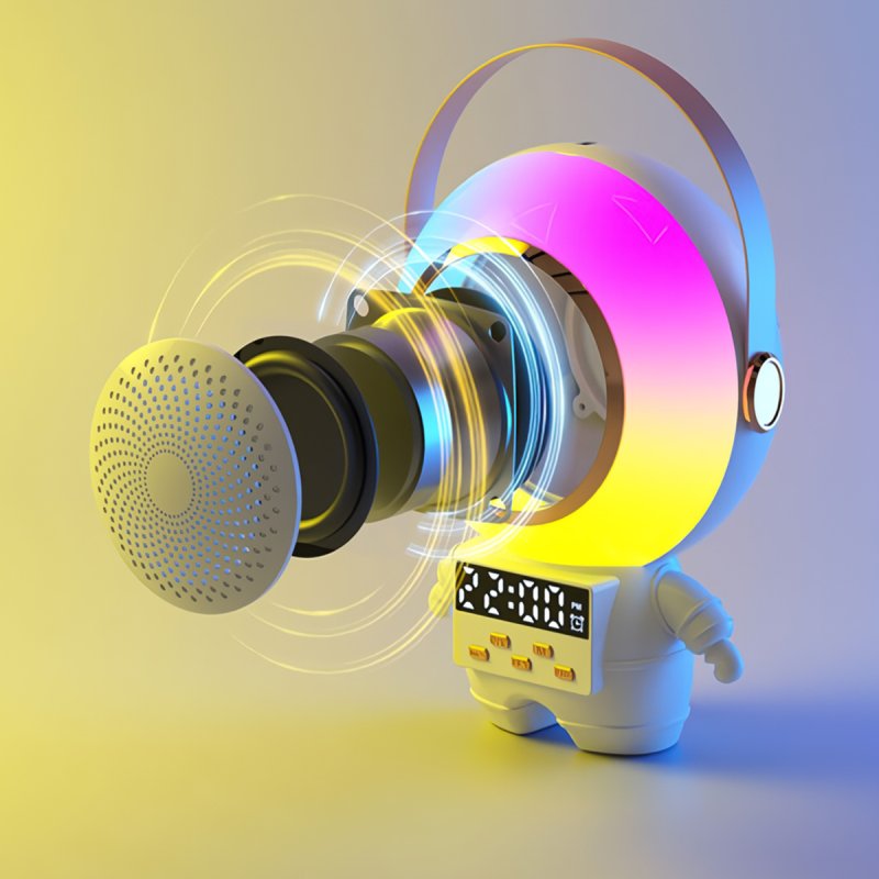 Altavoz Karaoke Astronauta Multifuncional | Bluetooth, Luz Nocturna y Carga Inalámbrica