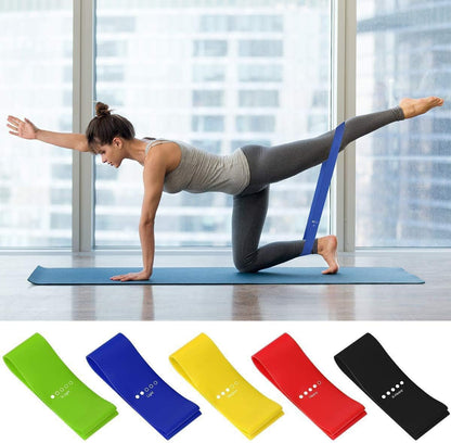 Set de 5 Bandas Elásticas de Fitness - Ejercicio en Casa y Viajes, Alta Resistencia y Durabilidad