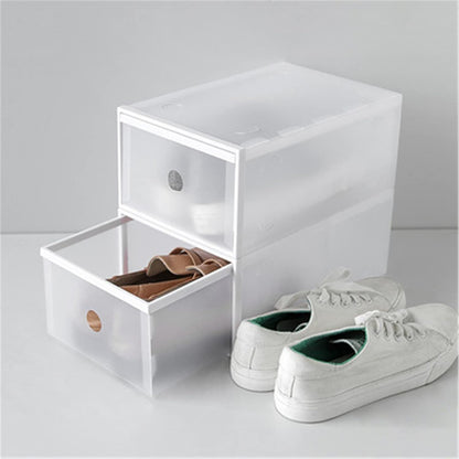 Caja de Zapatos Apilable con Apertura Frontal y Diseño Plegable - Organización Eficiente para Tu Armario