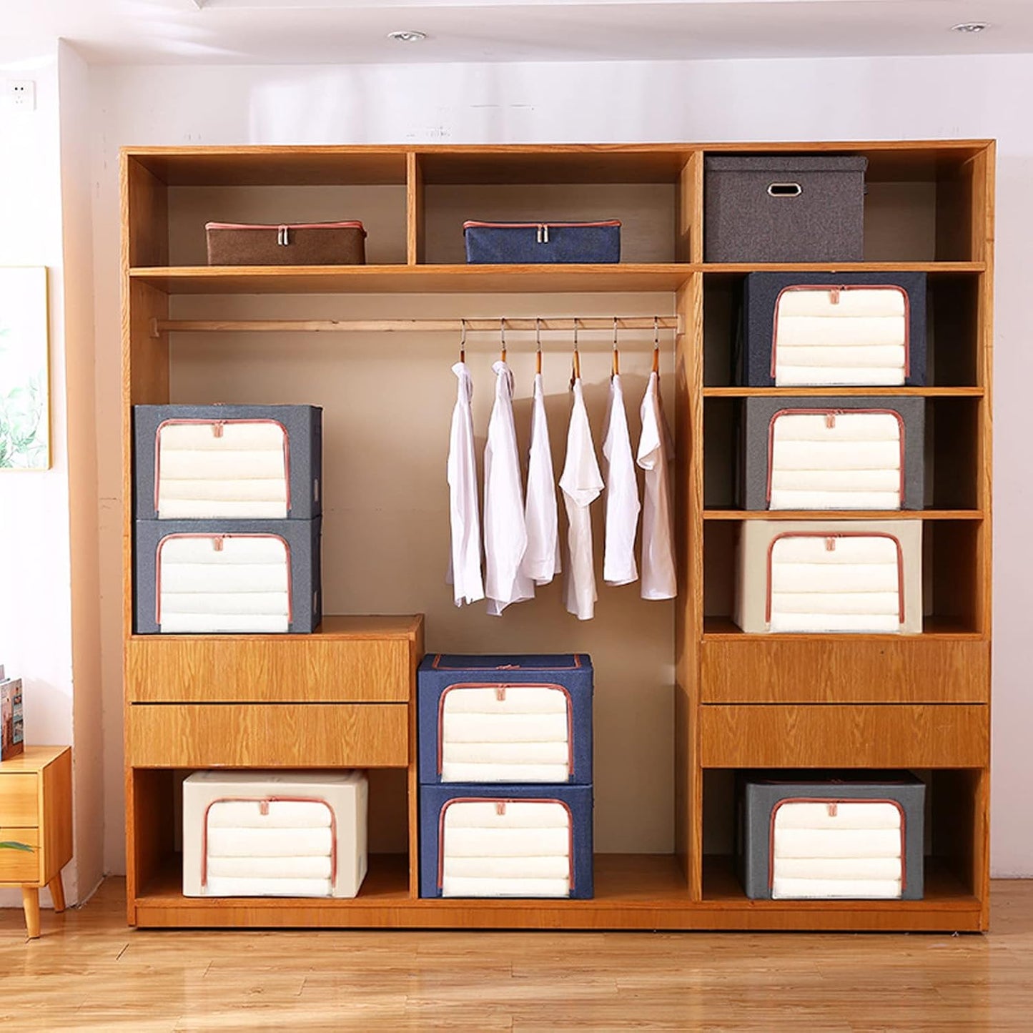Organizador de Armario Plegable - Contenedor de Almacenamiento Versátil para Ropa, Juguetes y Más