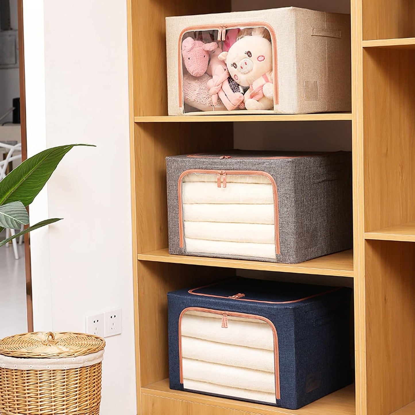 Organizador de Armario Plegable - Contenedor de Almacenamiento Versátil para Ropa, Juguetes y Más
