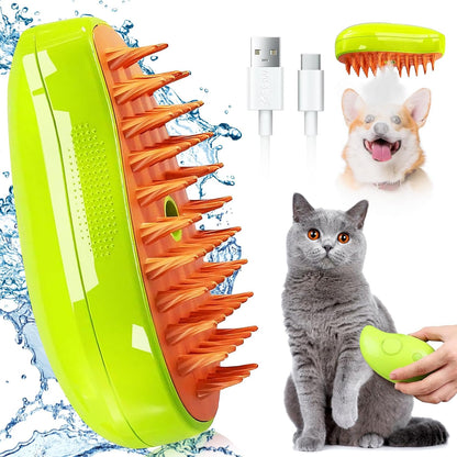 Cepillo de Vapor Multifuncional para Mascotas - Cuida y Relaja a tu Mascota
