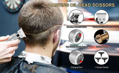 Cortador de Cabello y Recortadora de Barba Profesional - Precisión y Comodidad