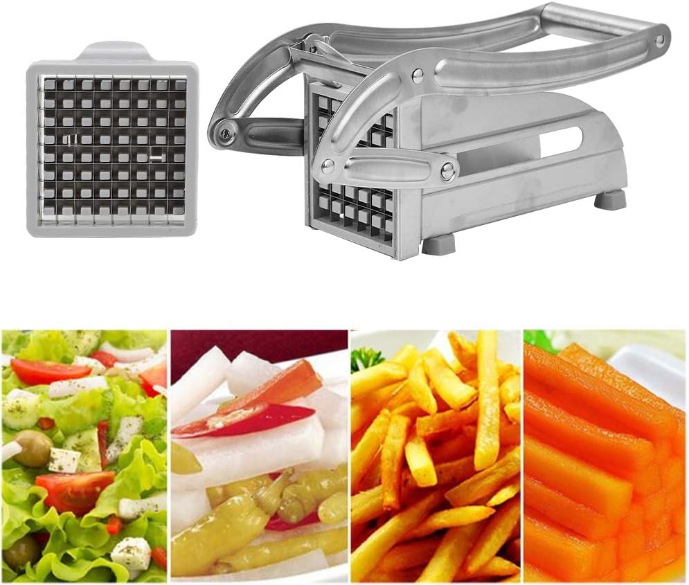 Cortador de Papas Fritas de Acero Inoxidable - Herramienta Premium para Verduras y Frutas