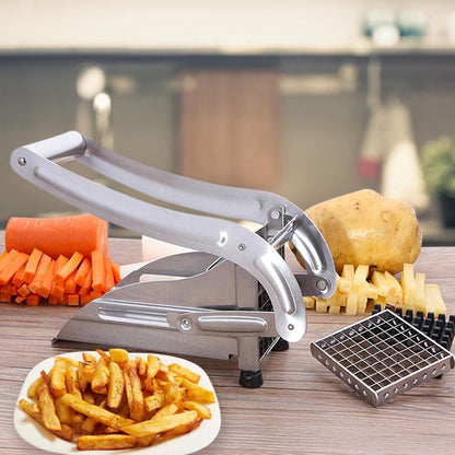 Cortador de Papas Fritas de Acero Inoxidable - Herramienta Premium para Verduras y Frutas