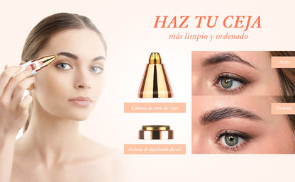 Depiladora de Precisión Facial 2 en 1