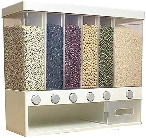 Dispensador de Granos con 6 Divisores - Organiza y Optimiza tu Cocina