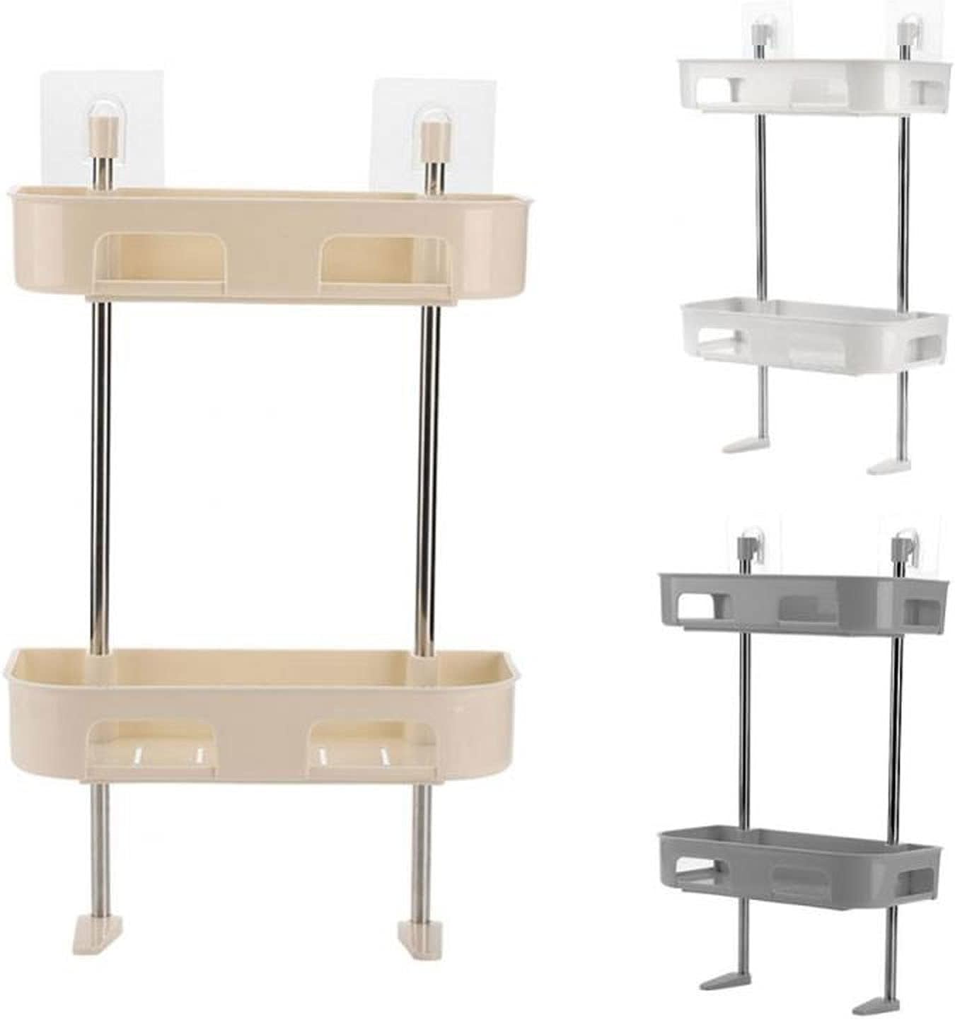 Estante Organizador de Acero 2 Capas – Versátil, Duradero y Ajustable para Cocina y Baño