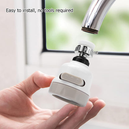 Grifo Giratorio 360° con 3 Presiones, Ahorro de Agua y Rotación Completa