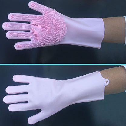 Guantes de Silicona Resistentes para Lavaplatos - Protección y Eficiencia en Cada Tarea