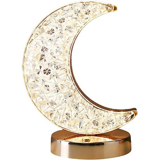 Lámpara Luna de Cristal LED - Iluminación Celestial y Creativa para tu Espacio