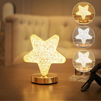Lámpara Estrella de Cristal LED - Ilumina tu Espacio con Estilo y Creatividad