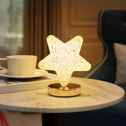 Lámpara Estrella de Cristal LED - Ilumina tu Espacio con Estilo y Creatividad