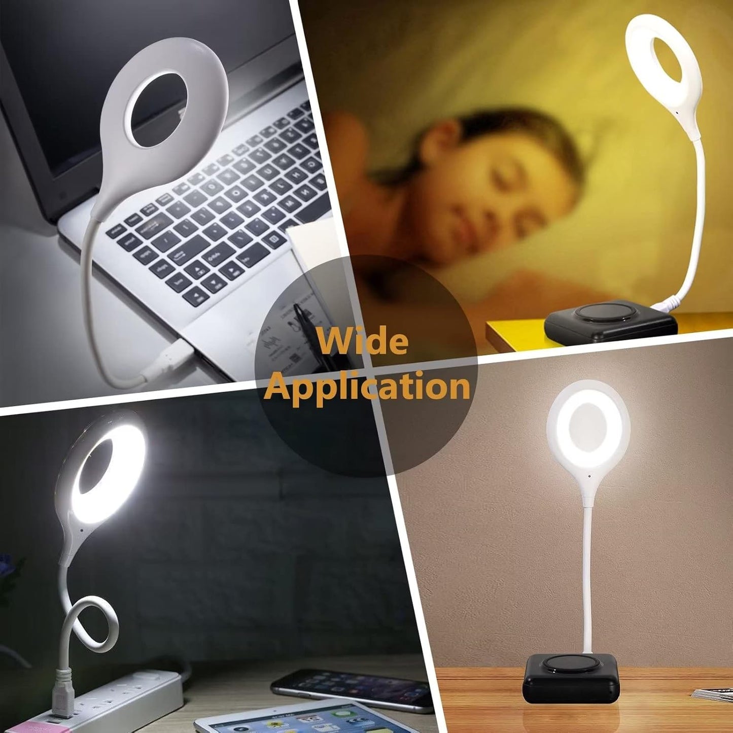 Lámpara LED USB Portátil para Escritorio – Iluminación Eficiente y Compacta para Estudio, Oficina y Viajes