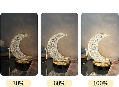 Lámpara Luna de Cristal LED - Iluminación Celestial y Creativa para tu Espacio
