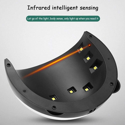 Lámpara de Uñas Panda UV LED - Secado Rápido con 24 Luces LED, Configuración Personalizable y Modo de Baja Temperatura