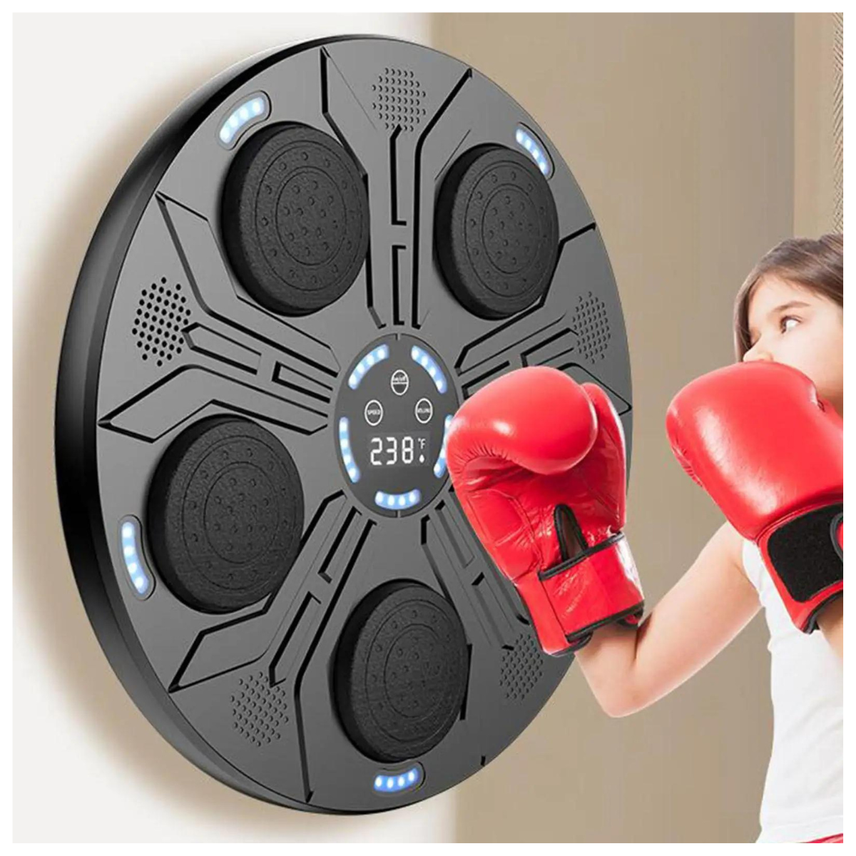 Máquina de Boxeo Profesional con Música y Luces LED | Entrena en Casa