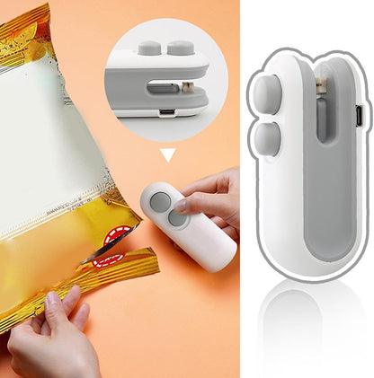 Mini Sellador de Bolsas Recargable USB