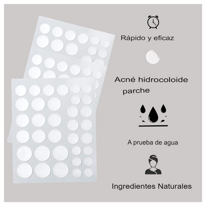 Parches Hidrocoloides Para Acné 120 pcs – Cura Rápida y Efectiva para Espinillas