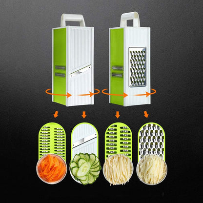 Picador, Cortador y Rayador 3 en 1 - Herramienta Multifuncional para Cocina