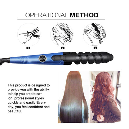 Kit de Plancha de Cabello, Rizadora y Peine Nano Titanium - Peinado Profesional Rápido y Sin Daño