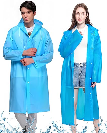Poncho de Lluvia Portátil Azul