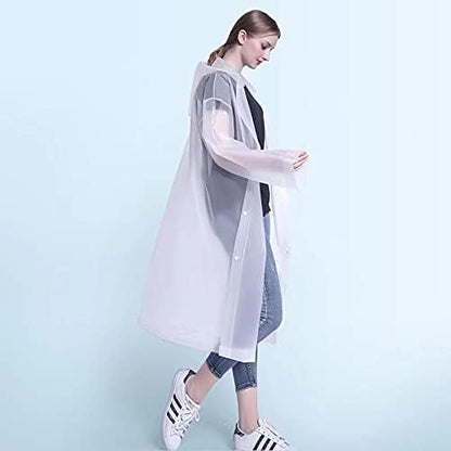 Poncho de Lluvia Portátil Blanco | Protección y Estilo para Lluvias Inesperadas