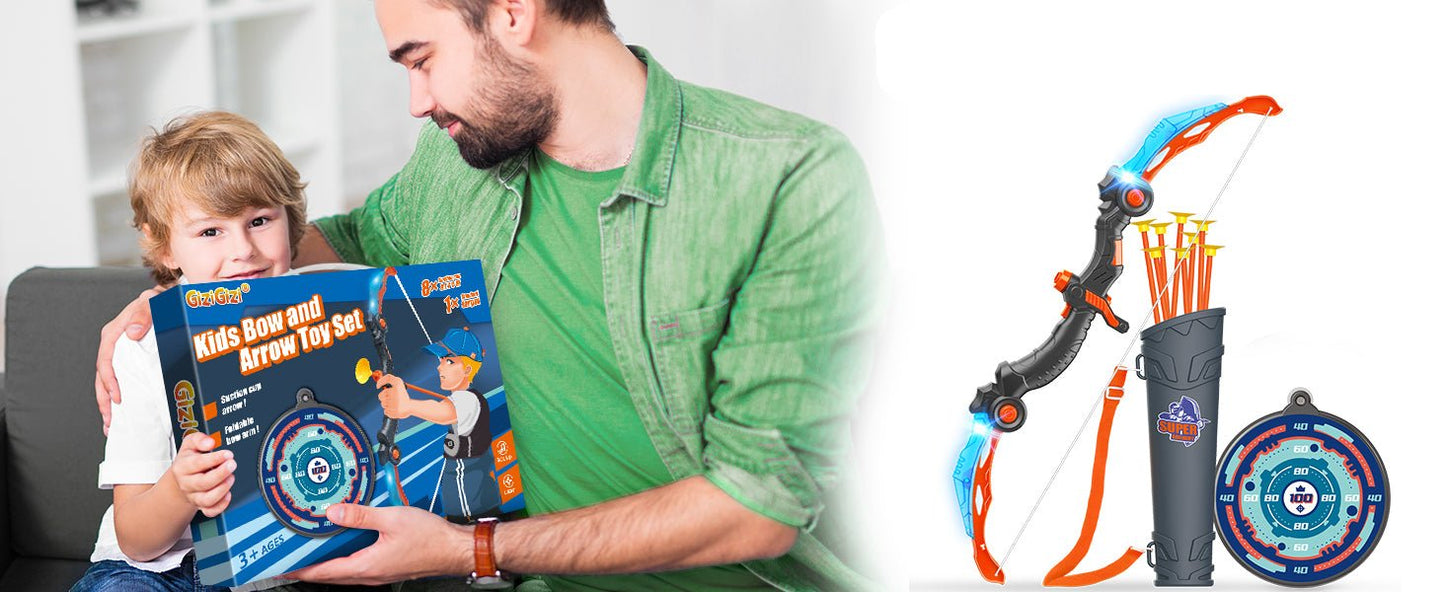 Set de Arco y Flechas para Niños y Niñas con Ventosas