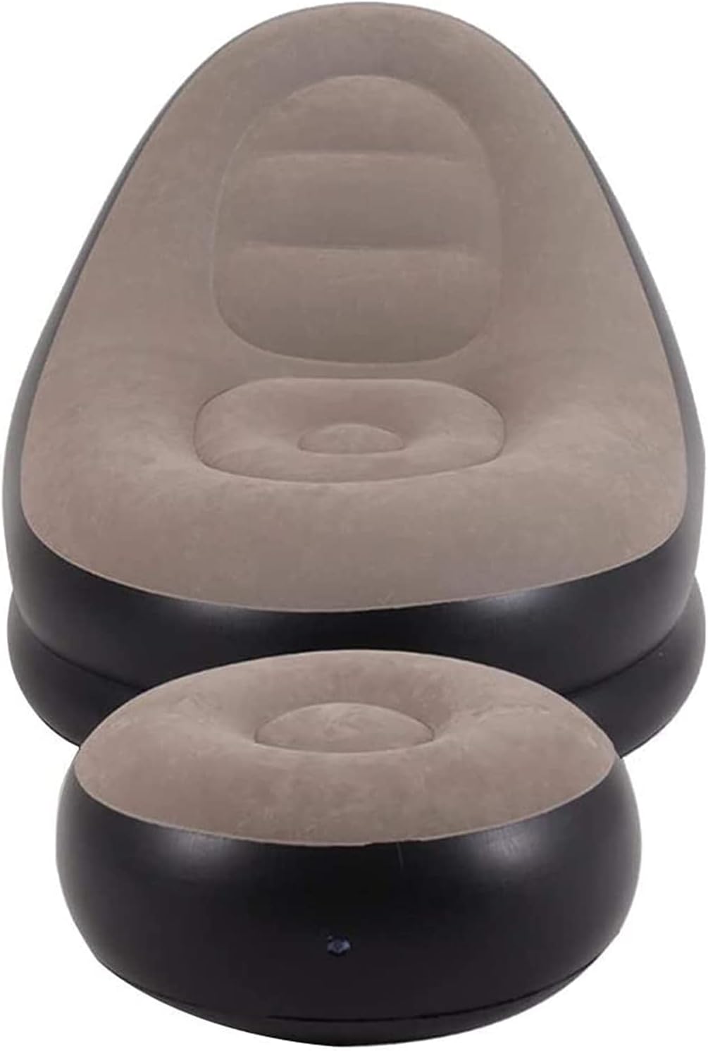 Sofá Inflable con Reposapiés – Sillón Inflable Portátil para Interiores y Exteriores, Cama Sofá Individual