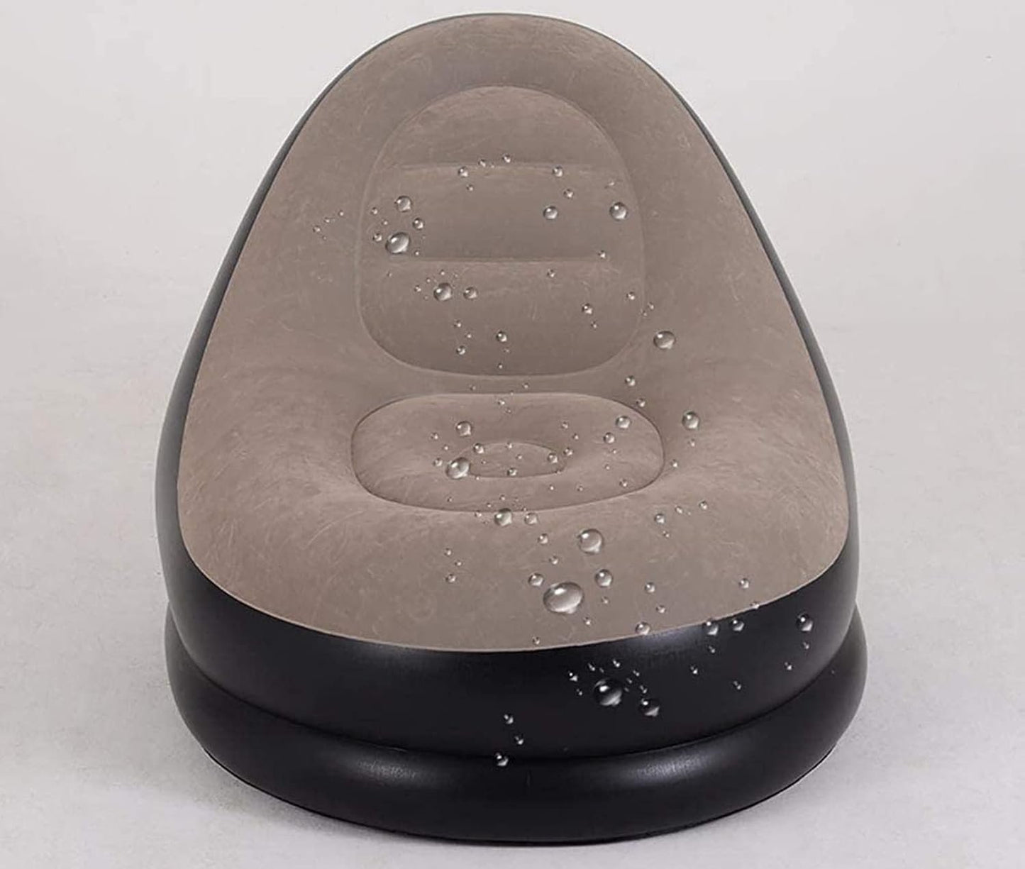 Sofá Inflable con Reposapiés – Sillón Inflable Portátil para Interiores y Exteriores, Cama Sofá Individual